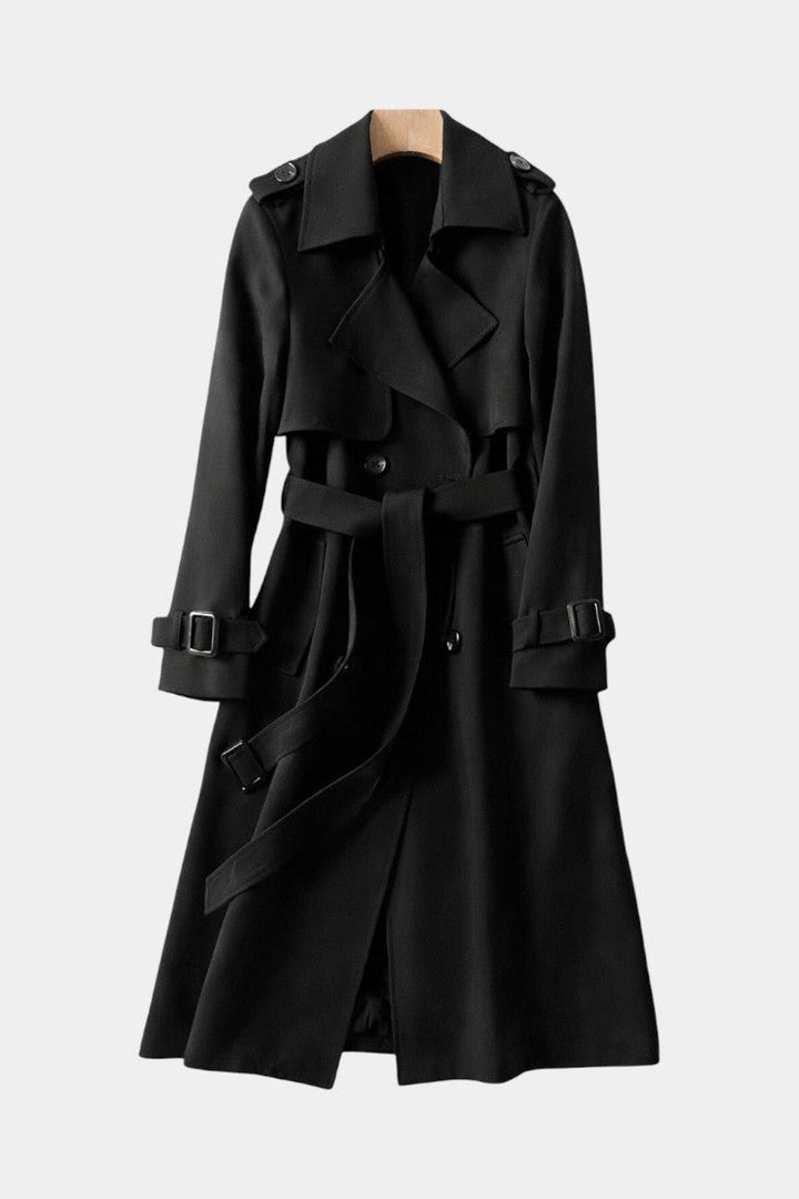 Romane long coat back view full length