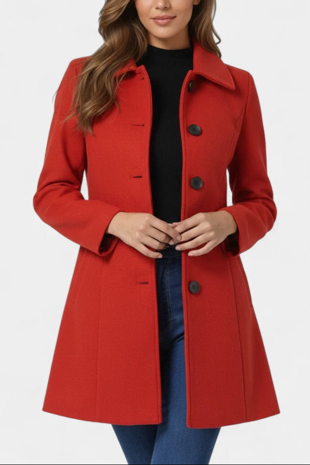 Louane tailored coat sleeve and cuff detail