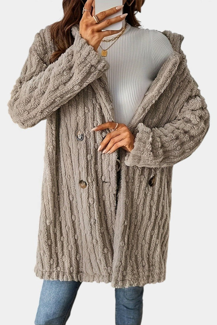 Ceres double-breasted jacket back view model
