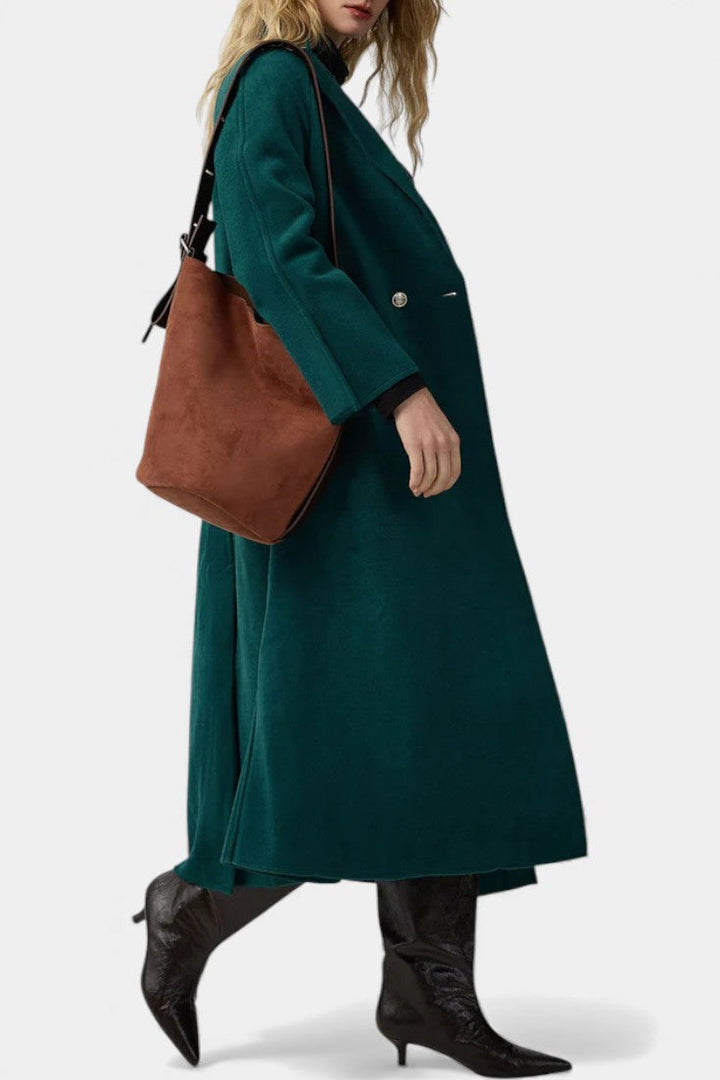Isabella coat back view elegant silhouette