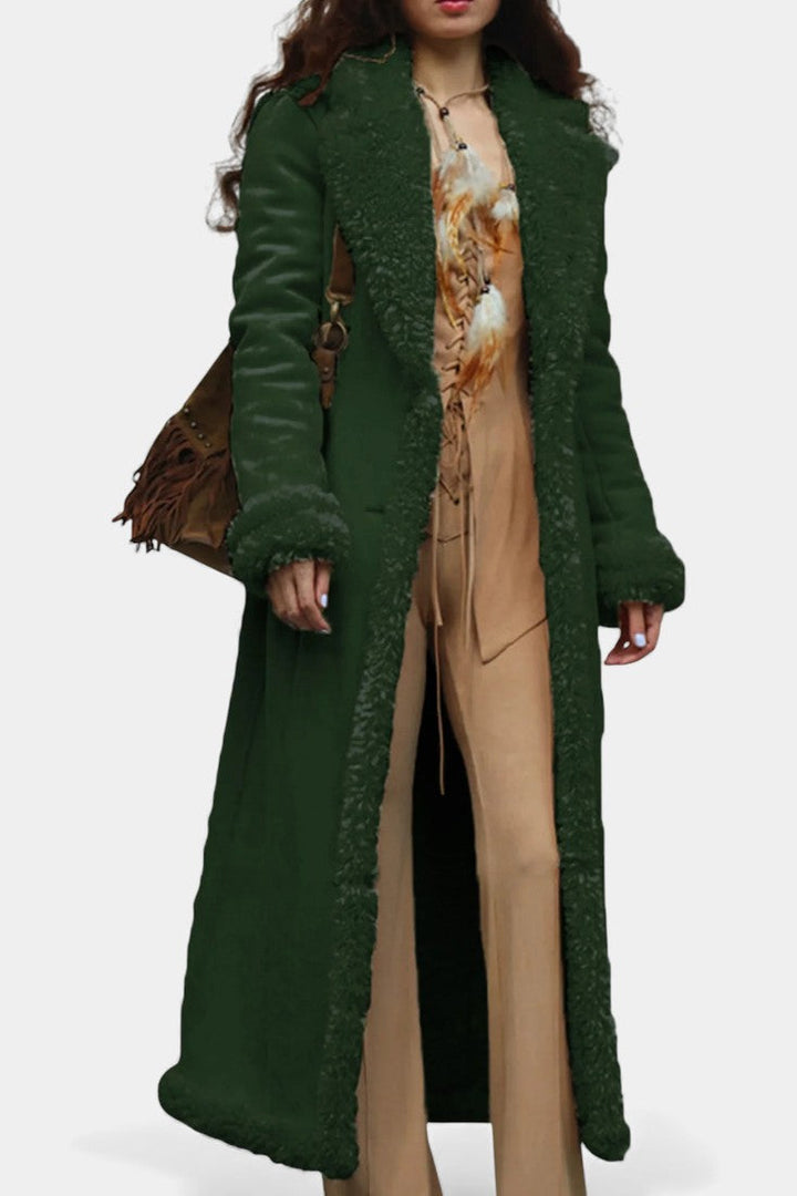 Massilia coat pocket and button detail