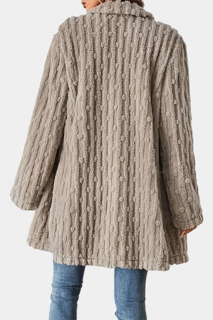 Ceres mid-thigh jacket side view model