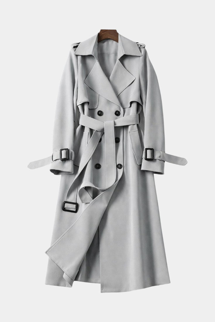 Romane long coat half-length model view