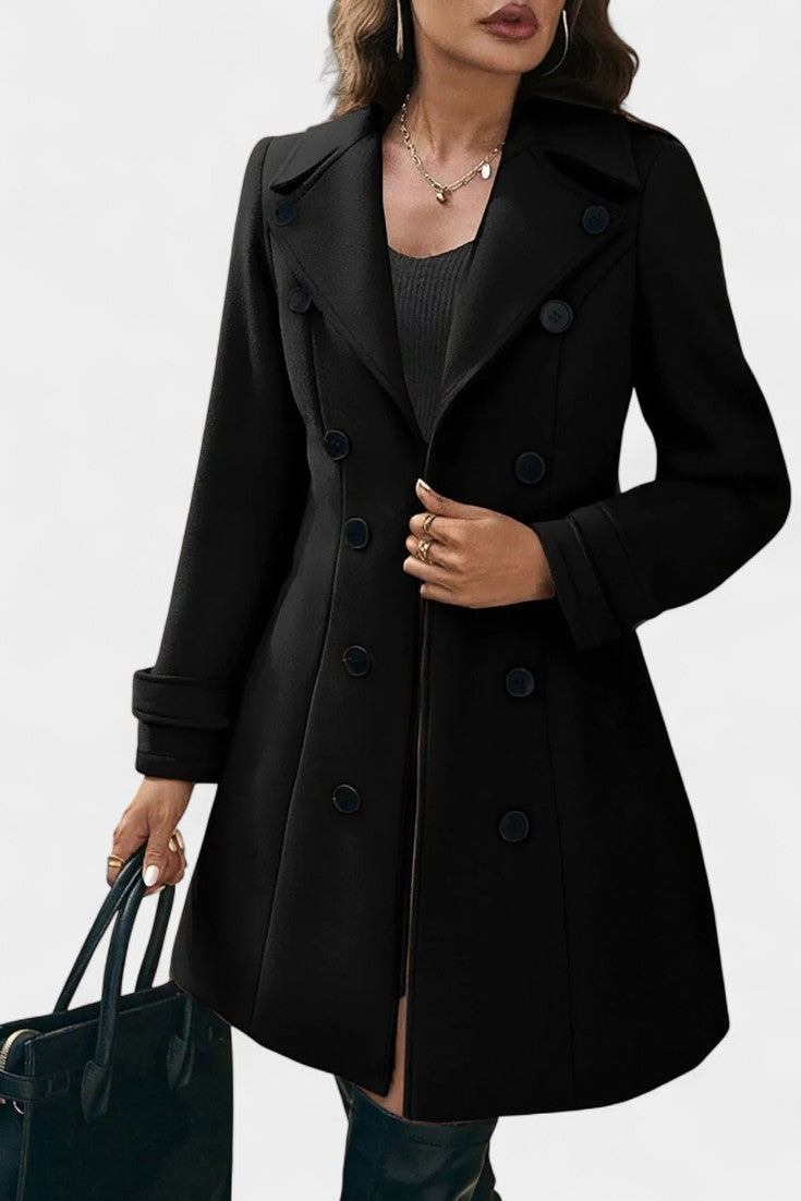 Maïlys women's coat decorative buttons detail