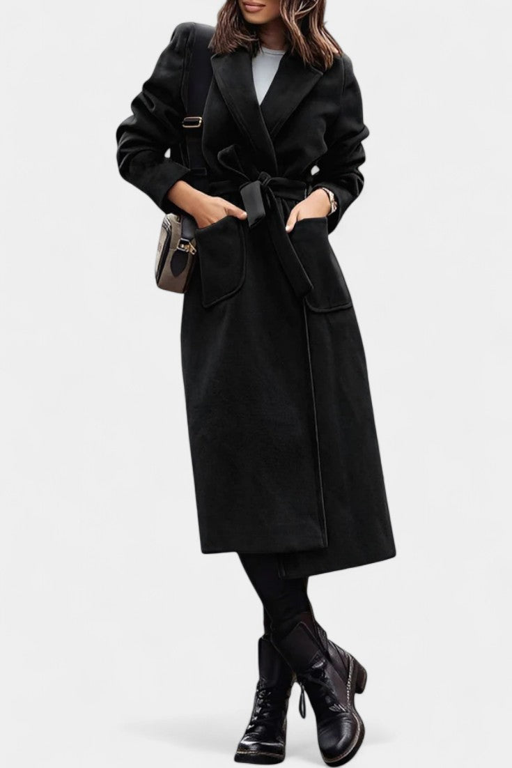Capucine coat fabric texture and lining close-up