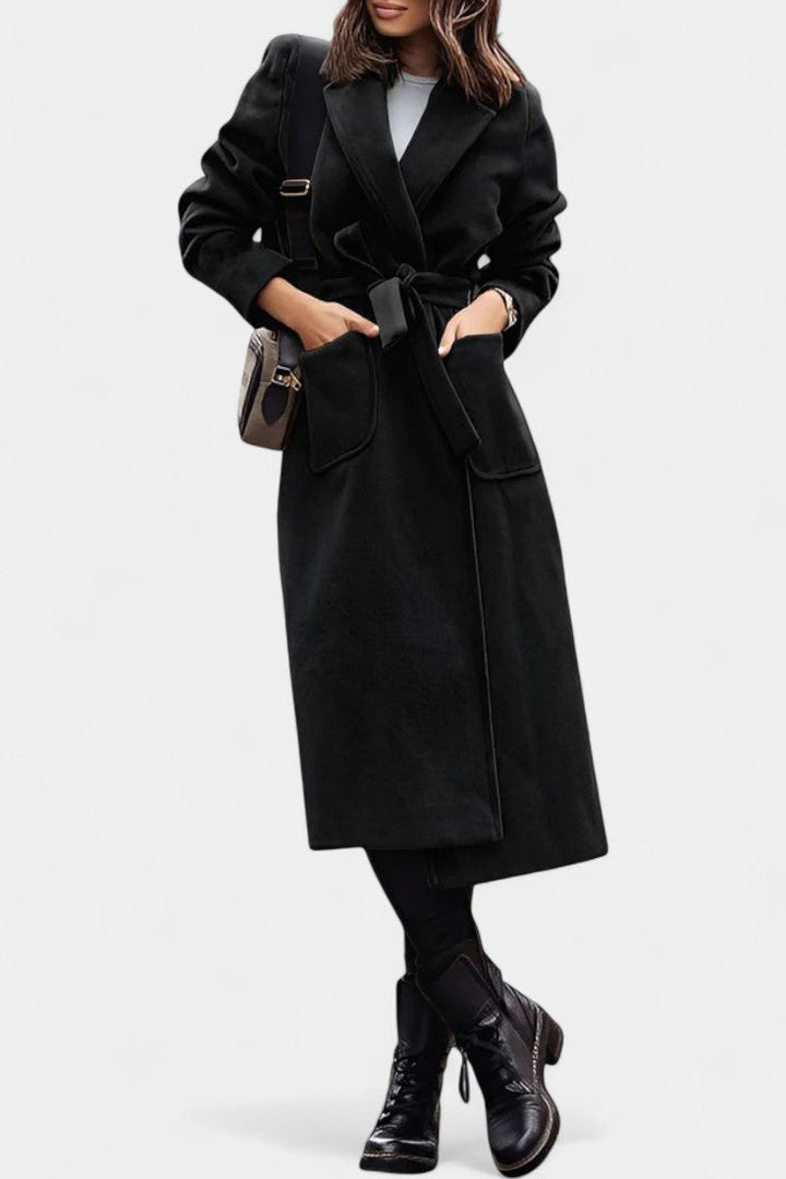 Capucine coat fabric texture and lining close-up