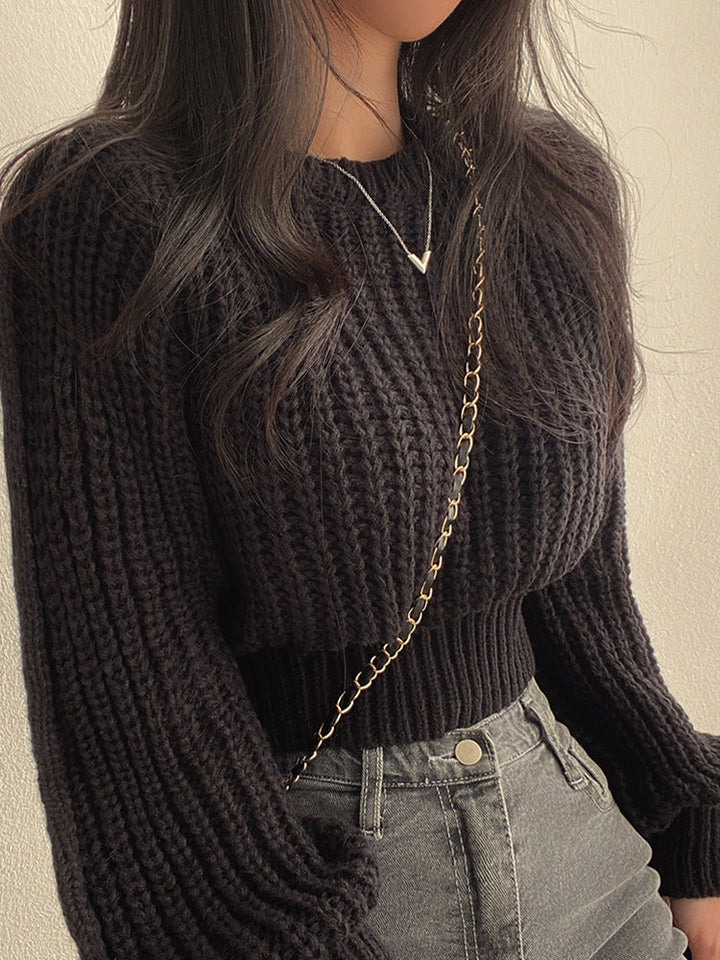 Amelia Elegant Modern Sweater — back view