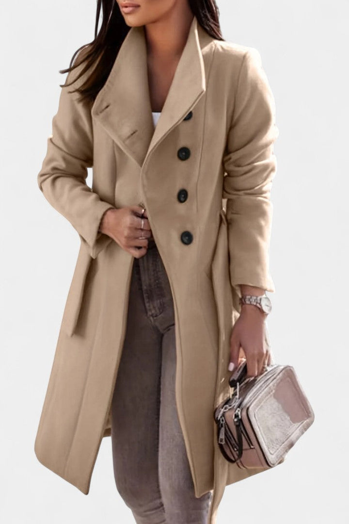 Kaya women's winter coat front view model