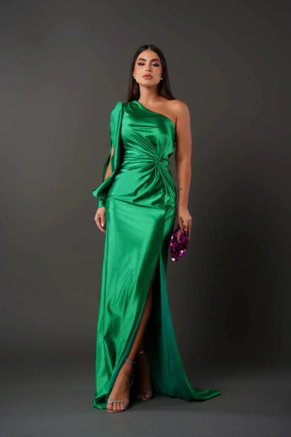Estella - One-Sleeve Evening Dress — product detail