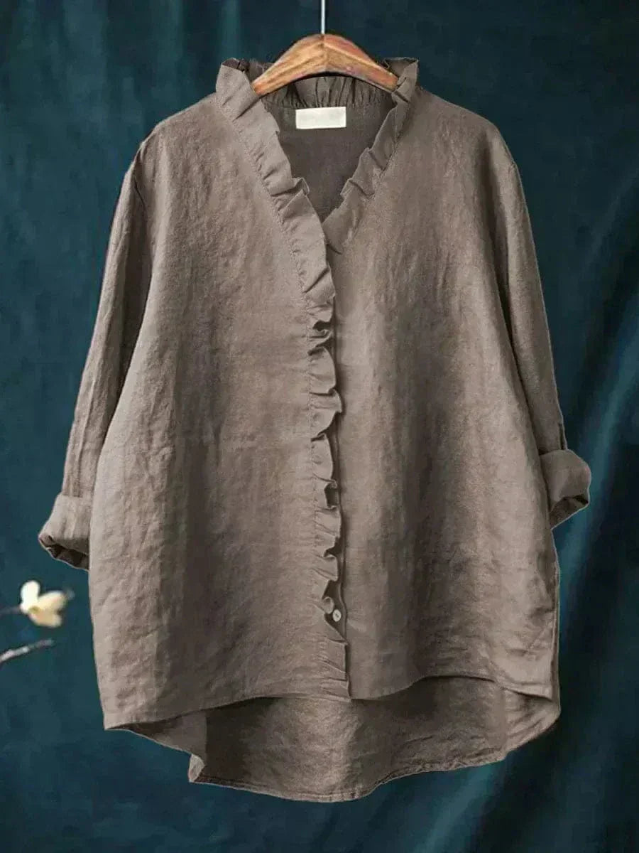 Eline Colourful Summer Blouse — side view