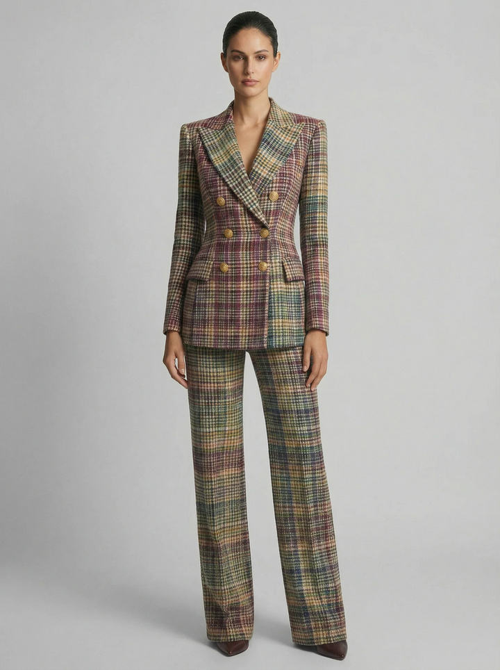 Hilary luxe blazer suit set women – front view
