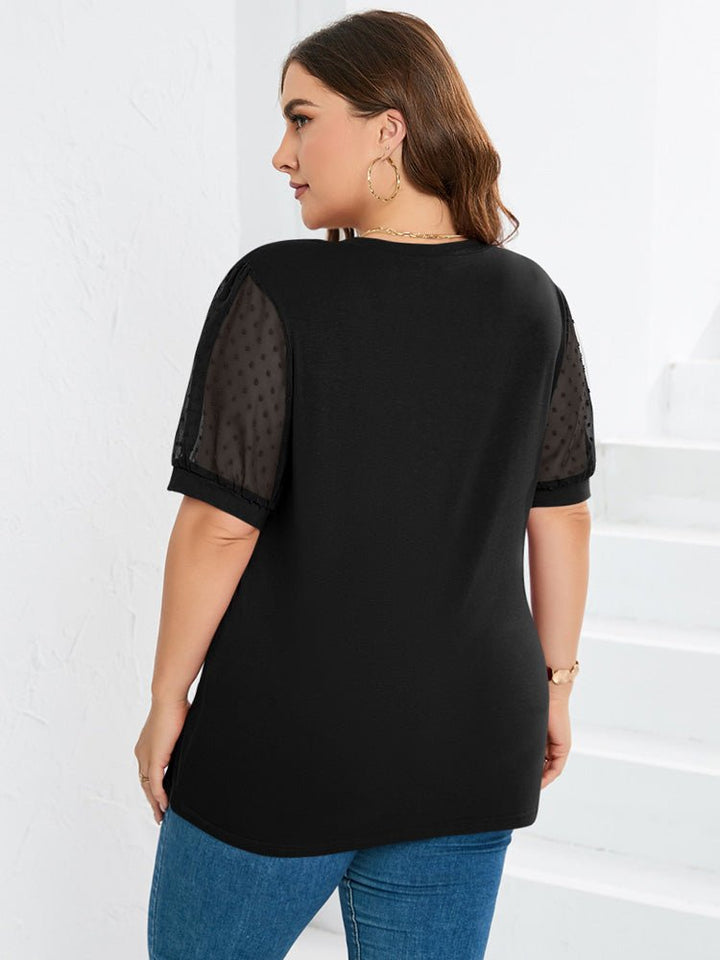Jessica Puff-Sleeve Top — detail view
