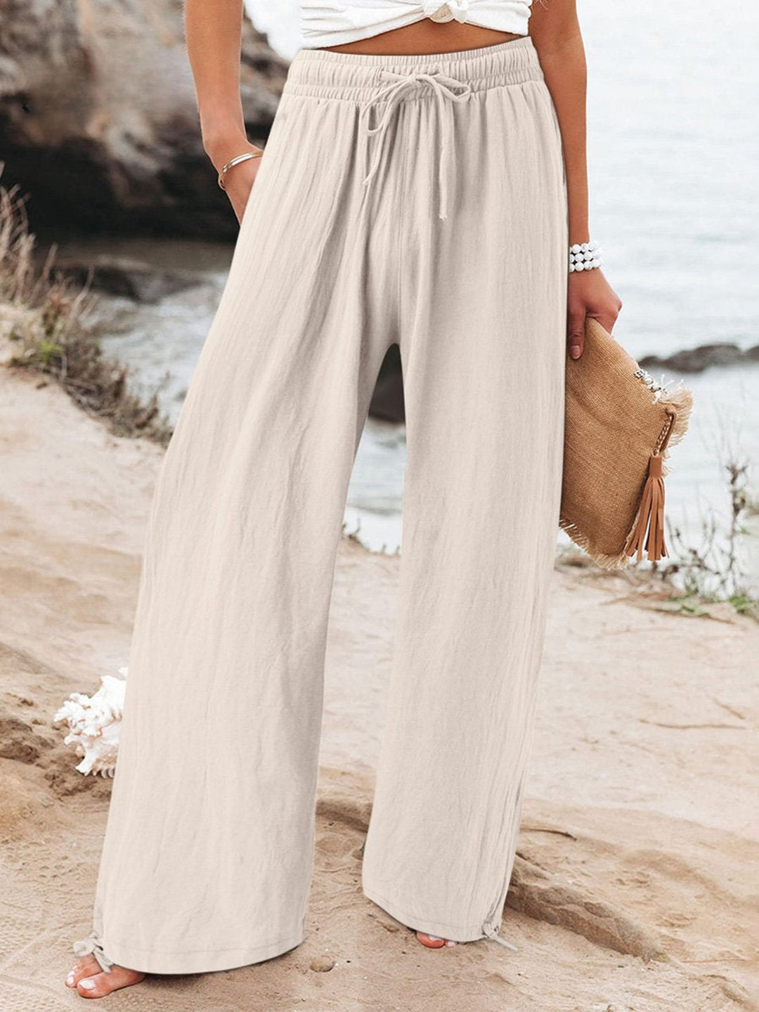 Olwen Wide-Leg Pants — front view