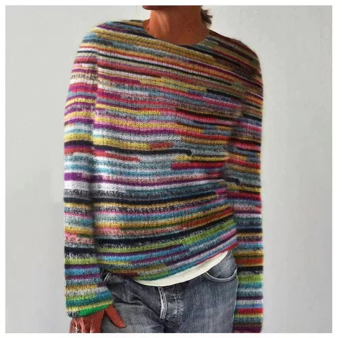 Emily Cozy Retro Sweater — front view