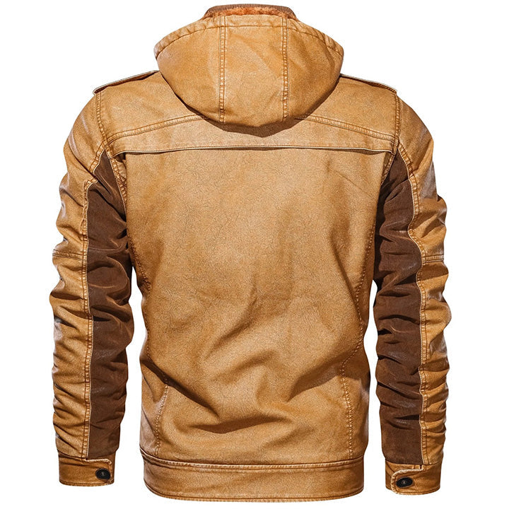 Peru Titan leather jacket, side view