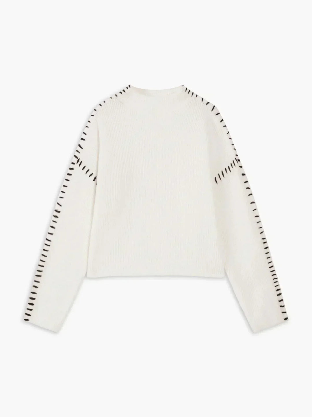 Nia | Women's Cropped Mock Neck Ribbed Sweater