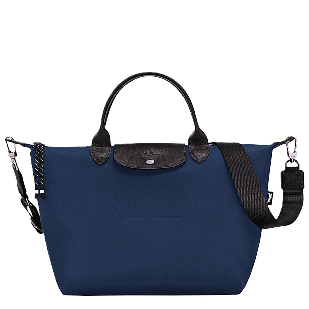 Longchamp Le Pliage Energy L Top Handle Crossbody Bag  Ink Blue front view