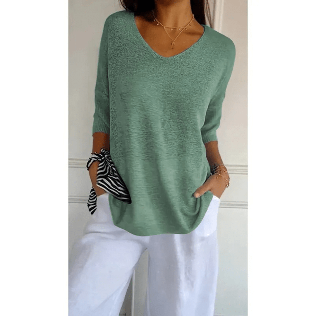 Loraine V-Neck Shirt — product view