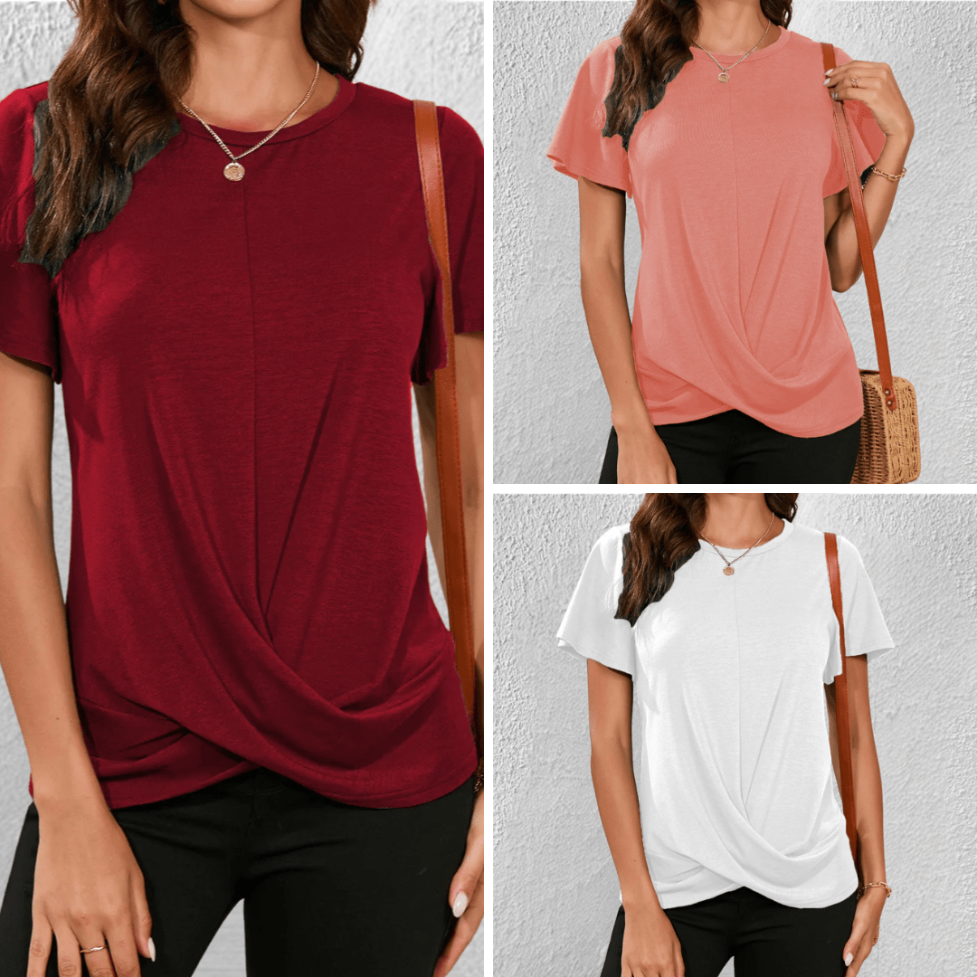 Luna Round-Neck Top — side view