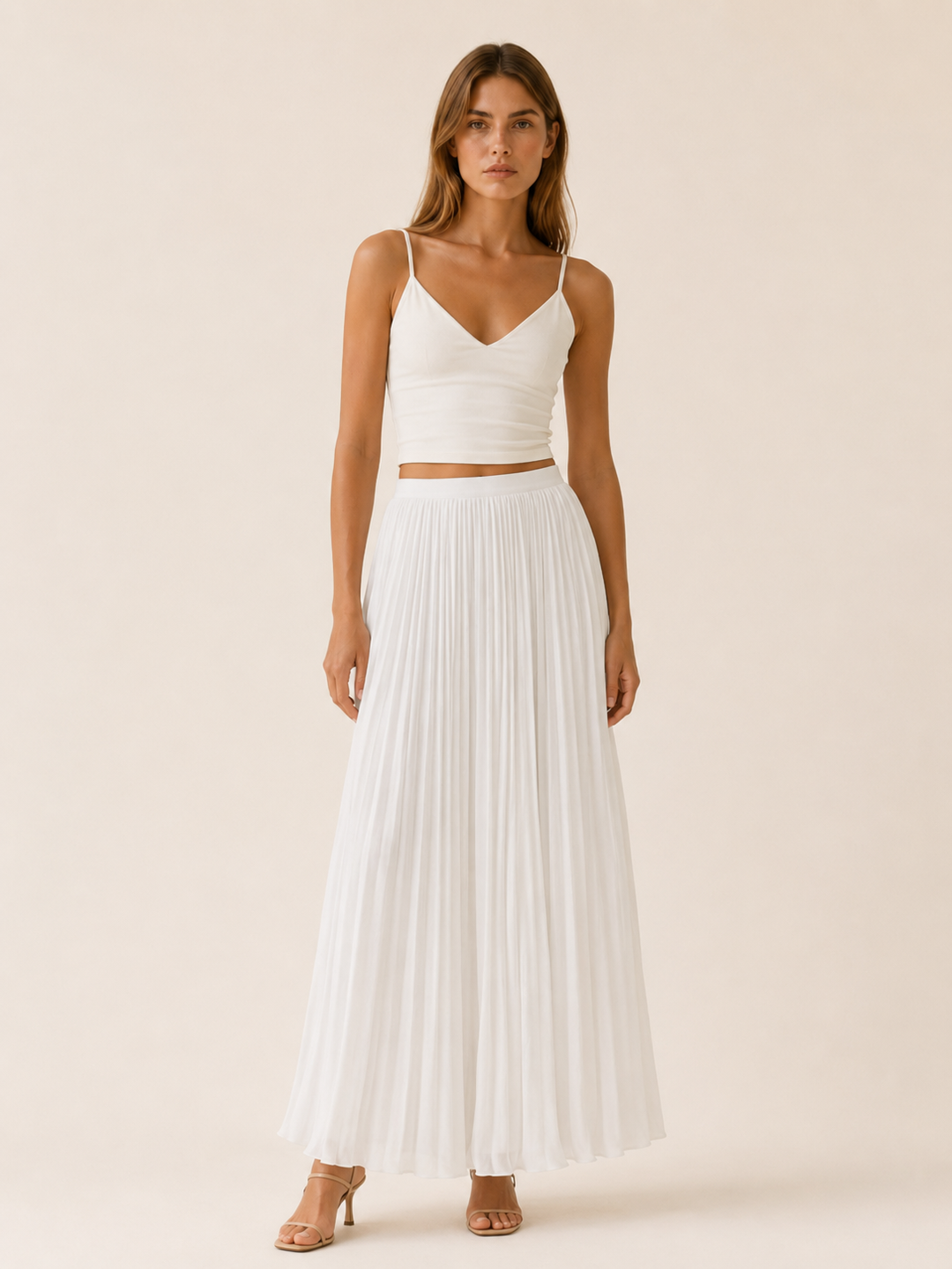 Mariska | Pleated Maxi Skirt with High Waist