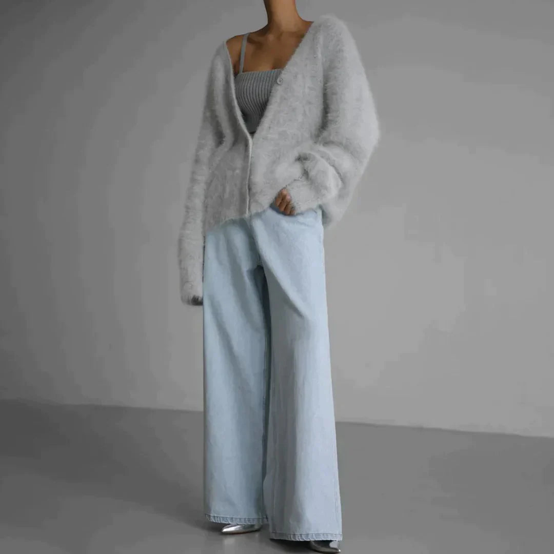 Lily Stylish Soft Cardigan — close-up view