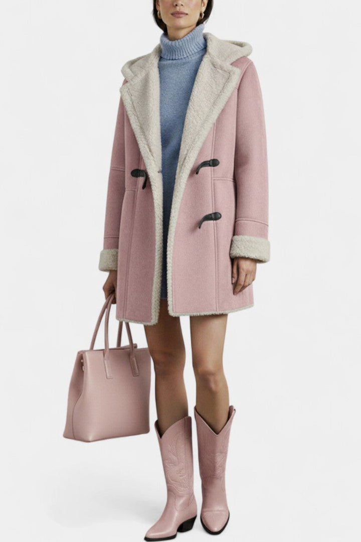 Katja coat sleeve and pocket zip detail