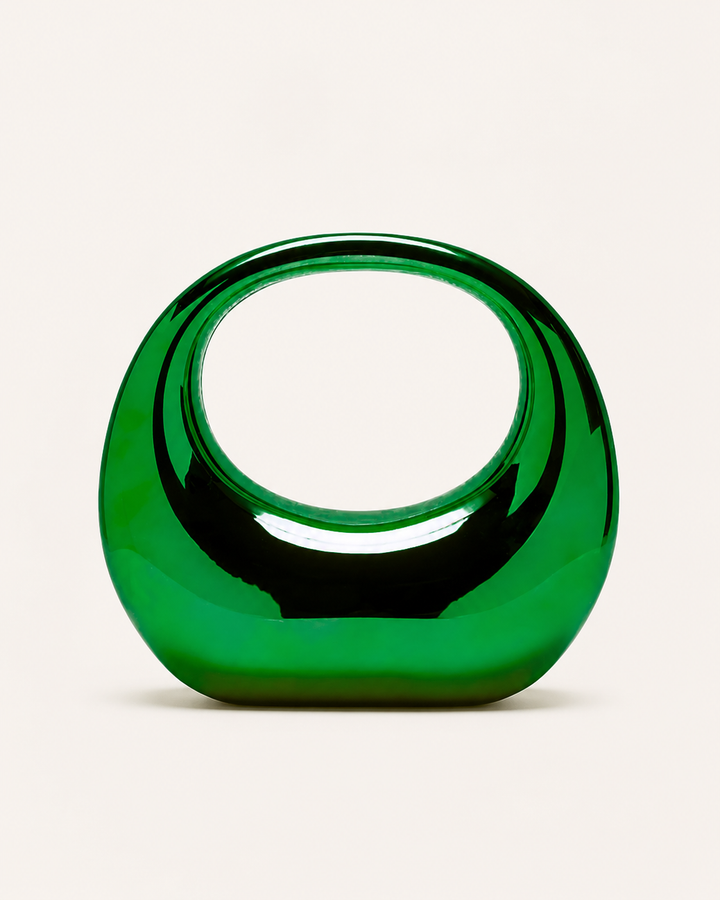 Minerva | Acrylic Clutch Bag with Sculpted Handle