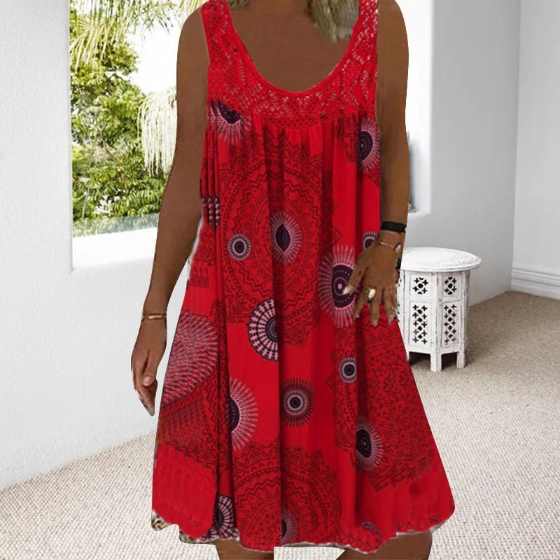 Islanda Boho Summer Dress — front view