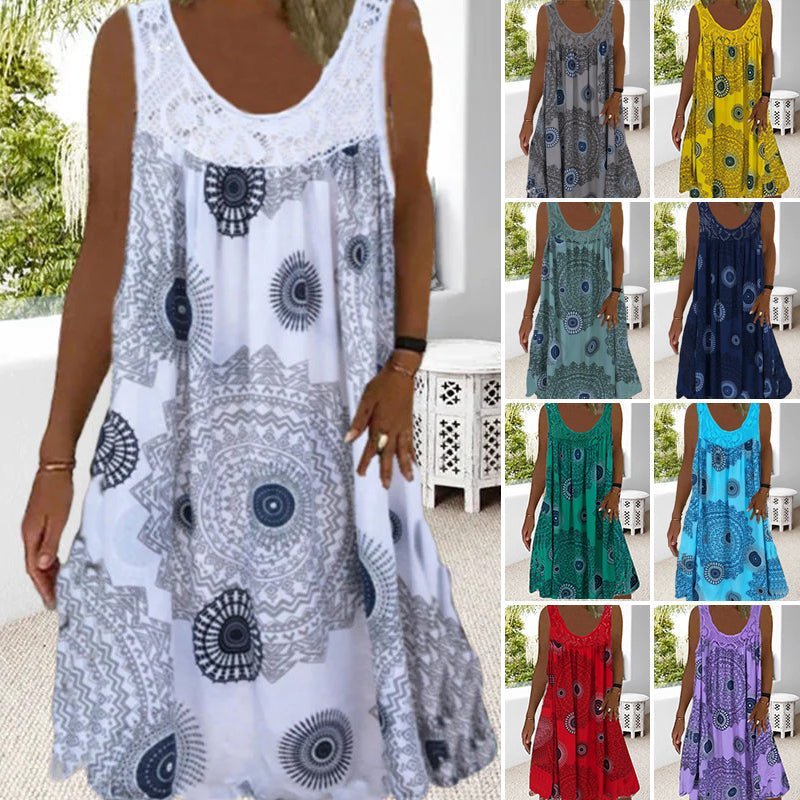 Islanda Boho Summer Dress — side view
