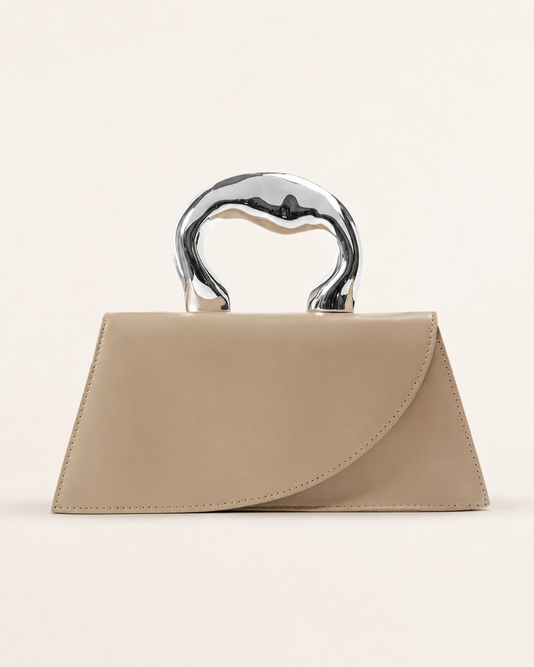 Odilia | Structured Mini Tote Bag with Metal Handle