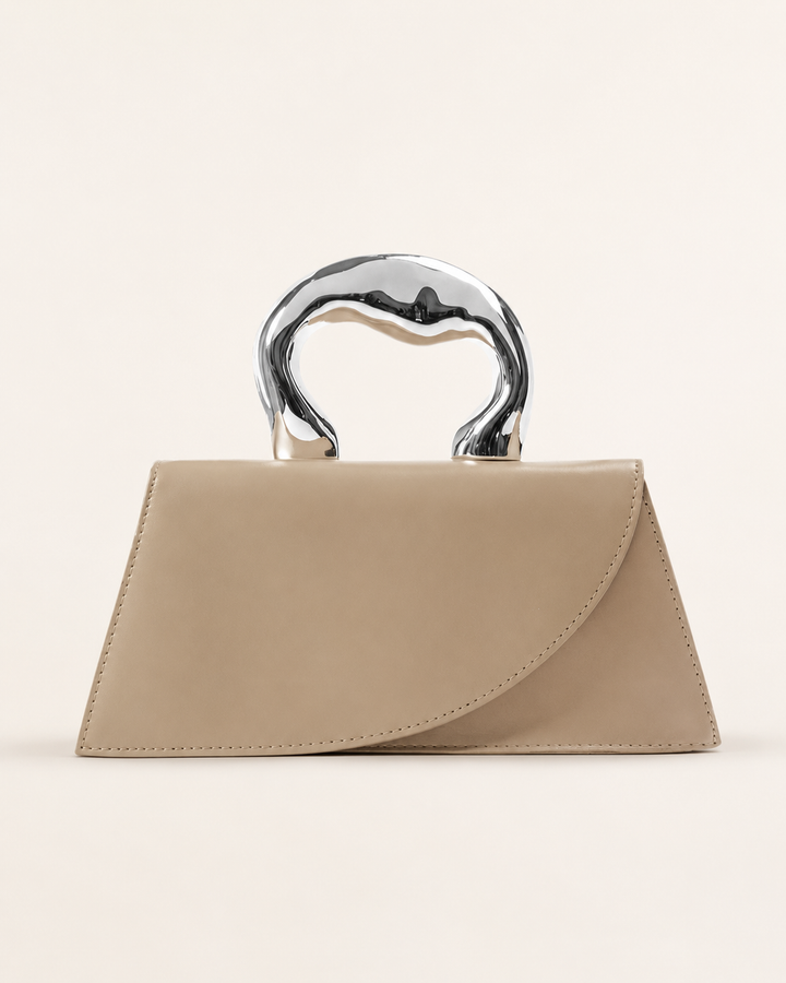 Odilia | Structured Mini Tote Bag with Metal Handle