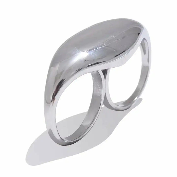 Ring displayed on a jewellery stand