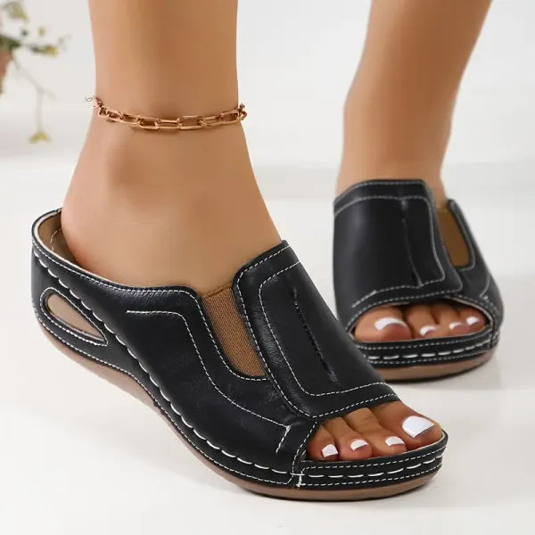 Lily Orthopedic Flat Sandals — front view