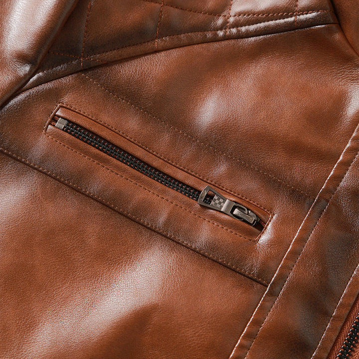 Close-up of the Roadster jacket's adjustable side belt