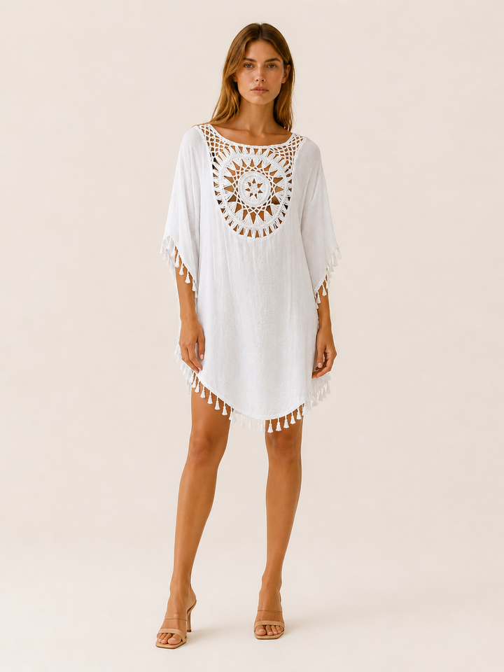 Saskia | Beach Cover-Up with Crochet Detail