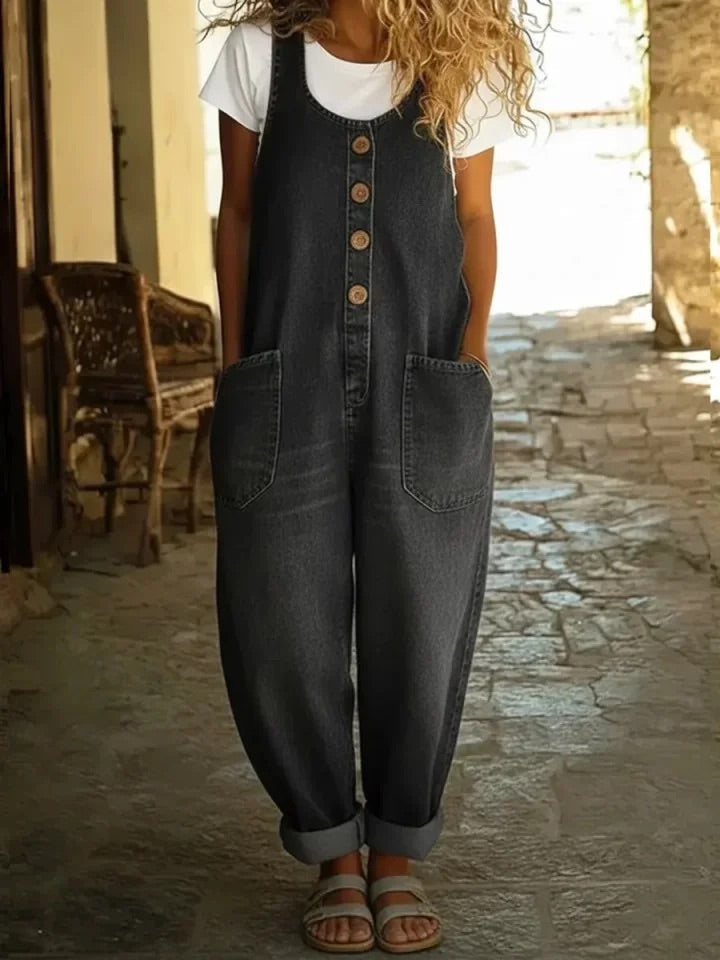 Saylor Denim Overalls — alternate view