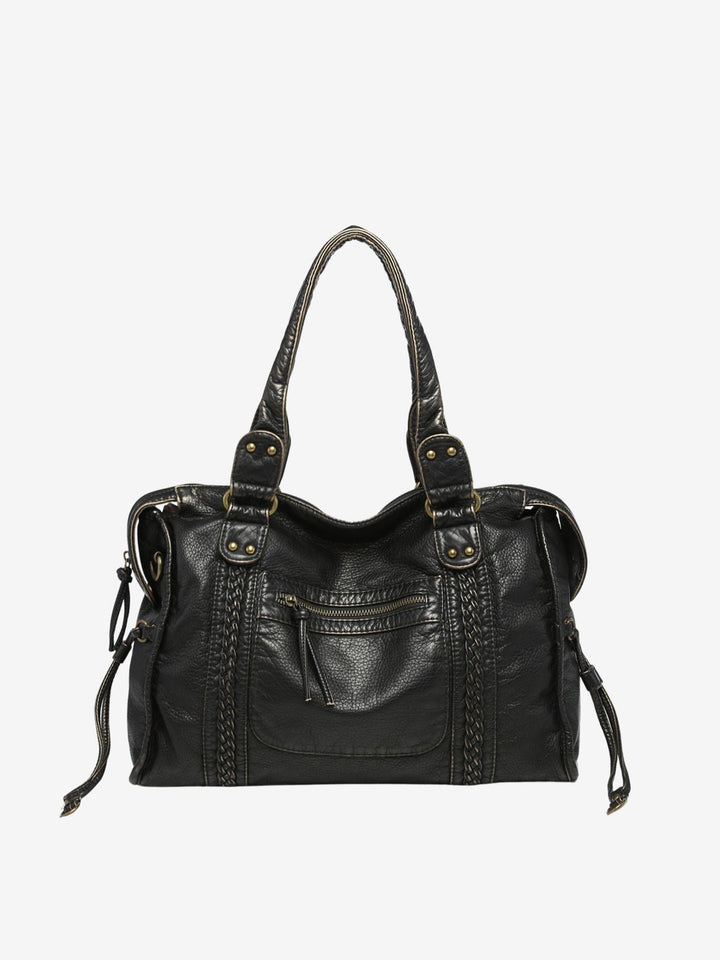 ARIA | Vintage Weave Shoulder Bag — women's bag, front view
