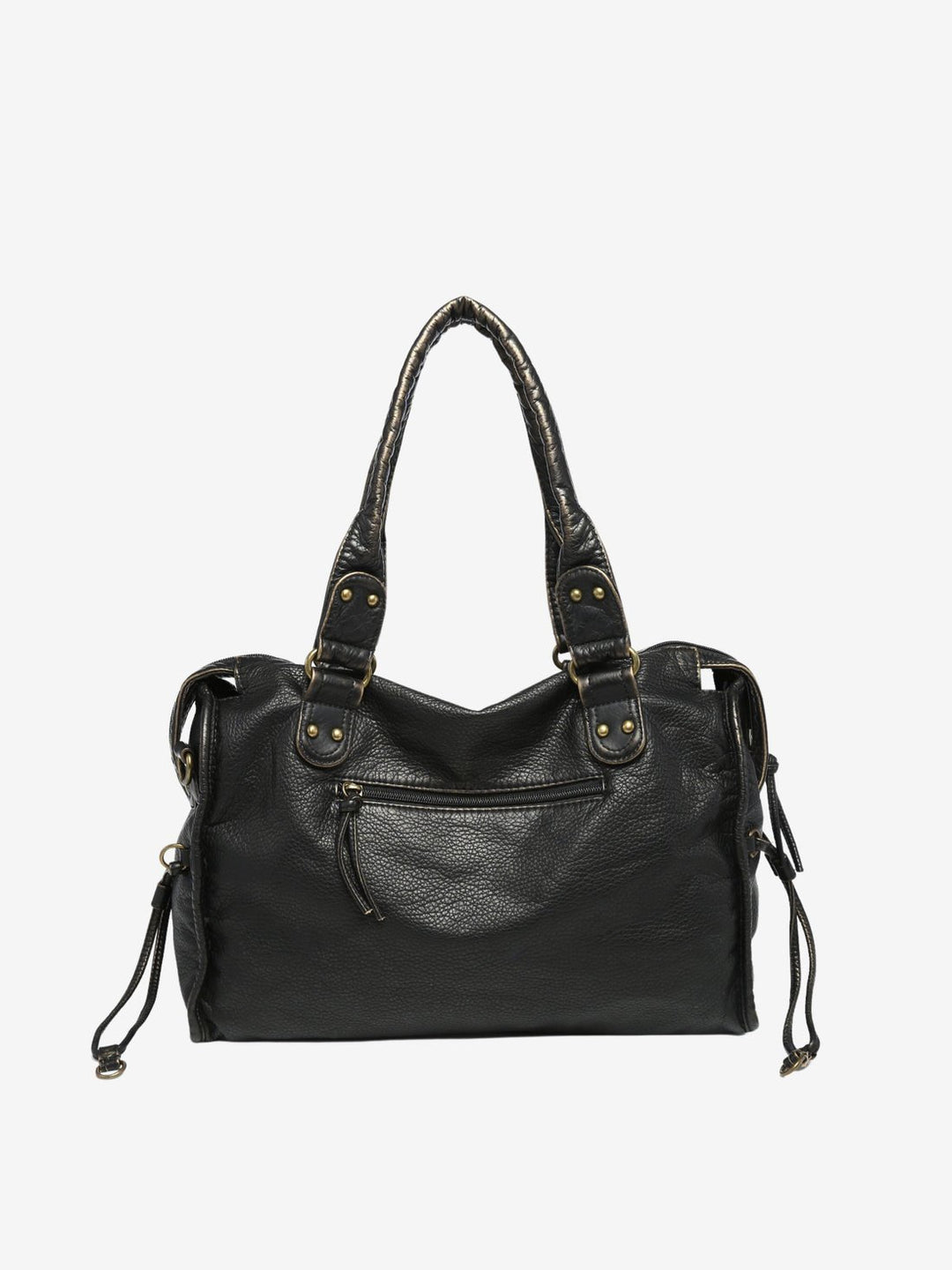 ARIA | Vintage Weave Shoulder Bag — women's bag, detail of the stitching and finish