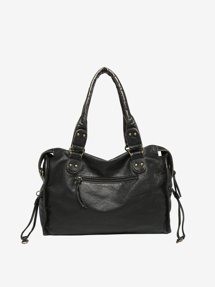 ARIA | Vintage Weave Shoulder Bag — women's bag, detail of the stitching and finish