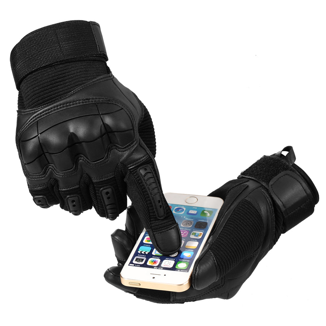 Close-up of the Survival gloves' reinforced knuckles