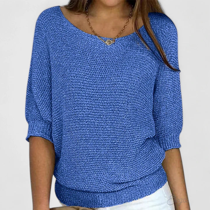 Kalyndrae | Women's Batwing Sleeve Scoop Neck Sweater
