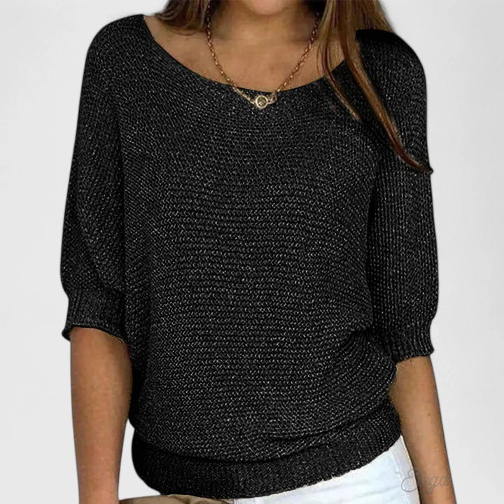 Kalyndrae | Women's Batwing Sleeve Scoop Neck Sweater