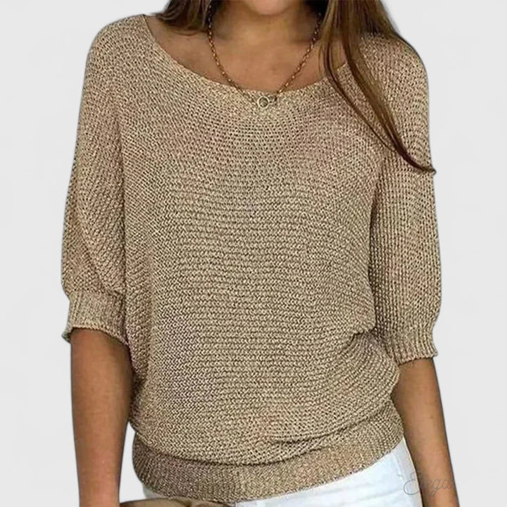 Kalyndrae | Women's Batwing Sleeve Scoop Neck Sweater
