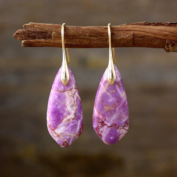 Nature’s Artistry Teardrop Earrings