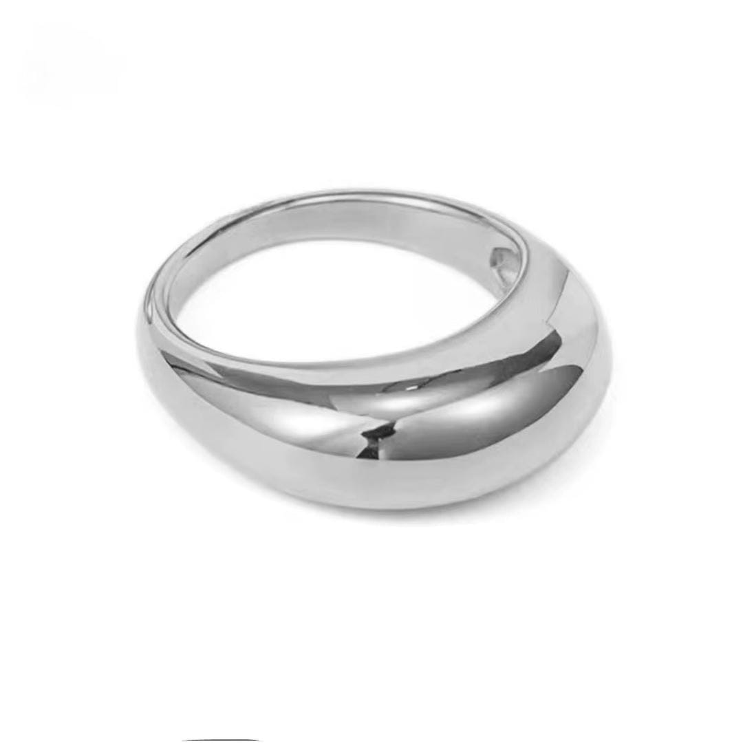 Top-down view of the ring on a flat surface