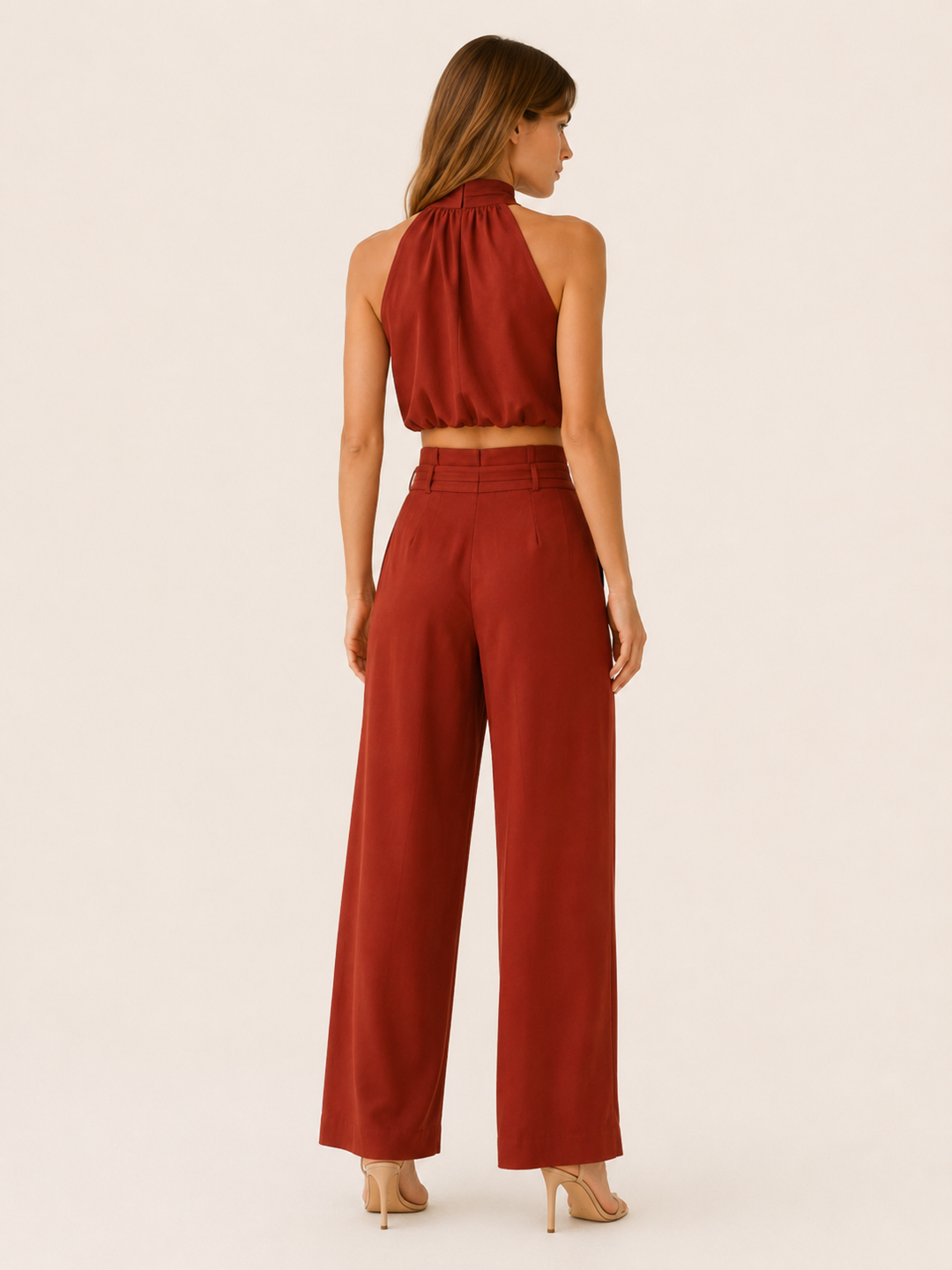 Vianne | Wide Leg Pants Set with Sleeveless Top