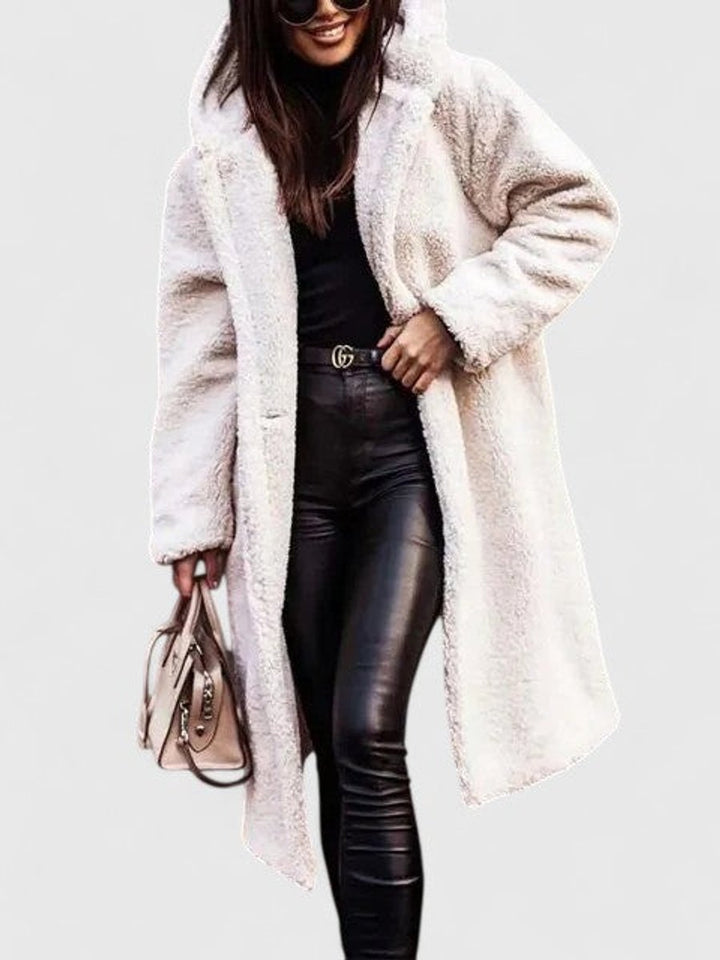 Winnifred | Women's Oversized Longline Teddy Fleece Coat