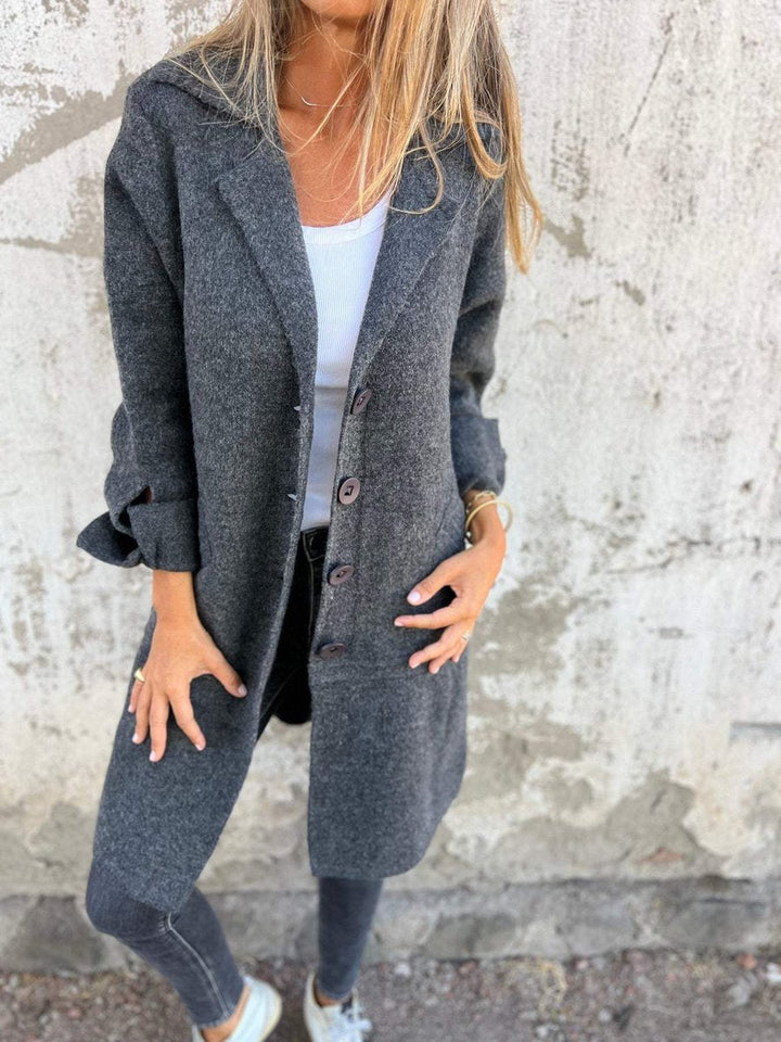 Anneliese | Women's Relaxed Fit Longline Button Front Coat