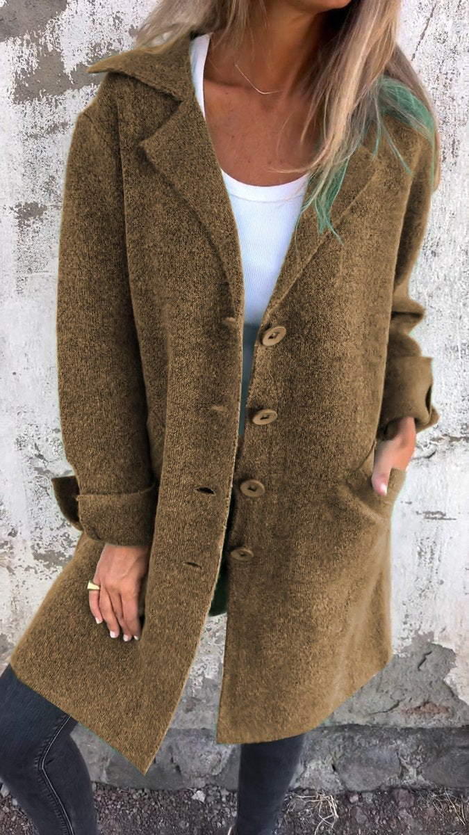 Anneliese | Women's Relaxed Fit Longline Button Front Coat