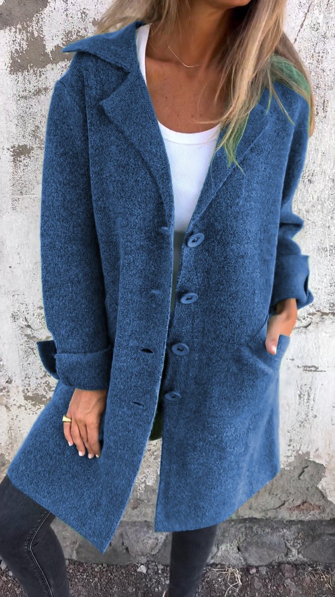 Anneliese | Women's Relaxed Fit Longline Button Front Coat